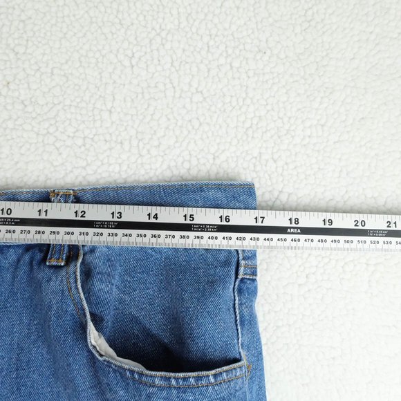 Men's Straight Vintage Jeans - Blue - Picture 6 of 9